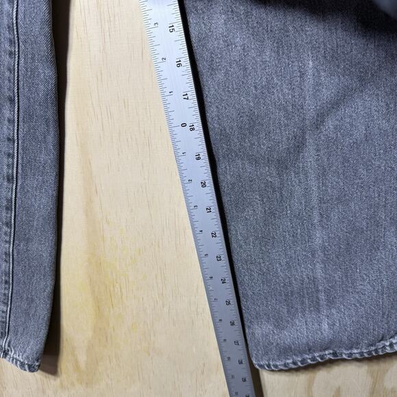 UNIQLO Gray Denim Jeans Womens Size 22 High Rise Straight Leg Casual - Picture 6 of 10